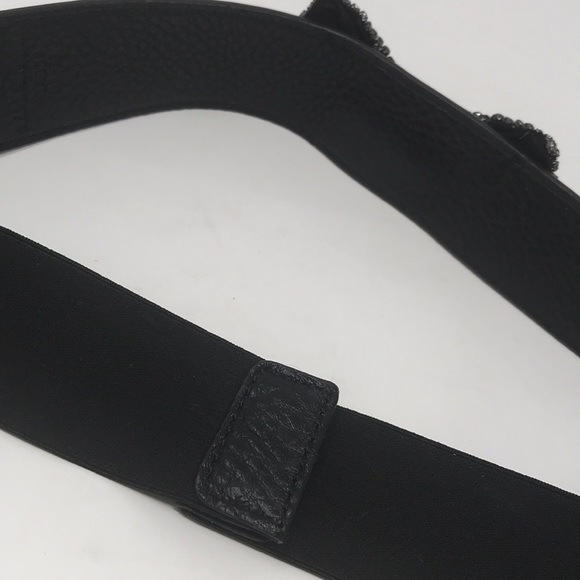 Tory Burch rhinestone bow stretch leather belt - Picture 3 of 6